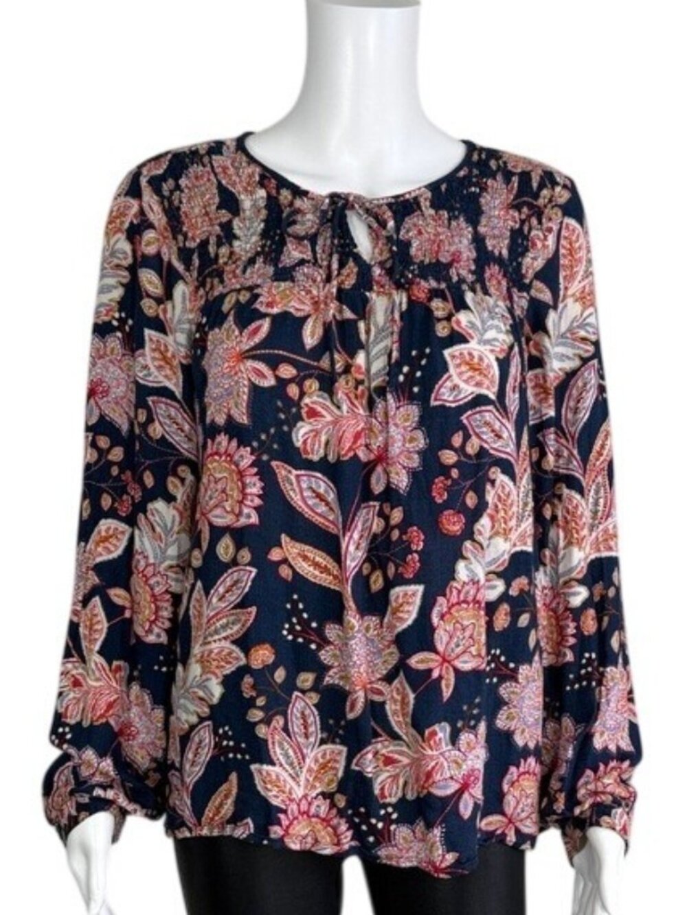 Lucky Brand Long Sleeve Boho Top Size L